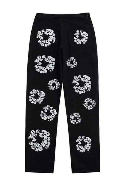 Men's Graphic Straight Leg Jeans - Damned Threads